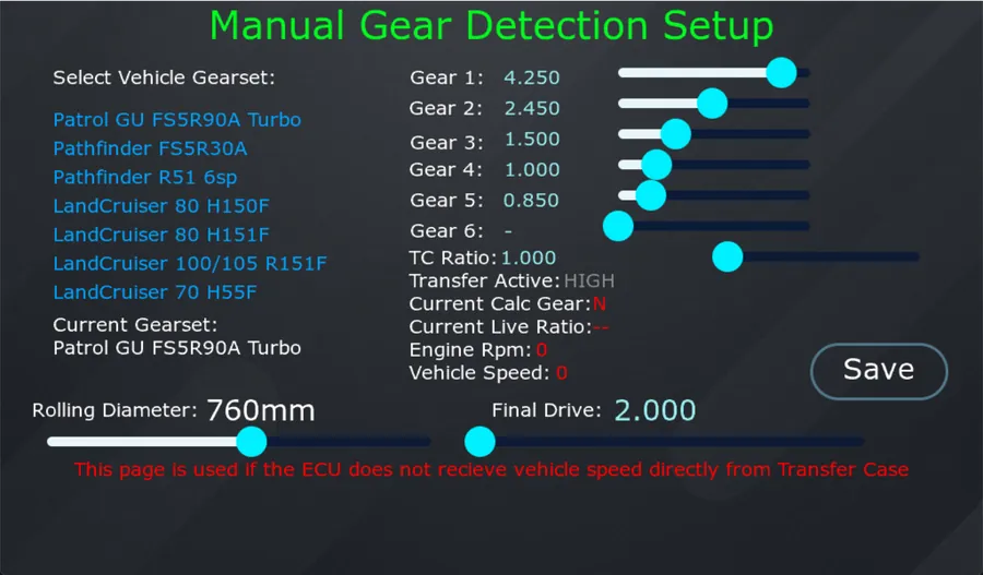 Helm Commander gearset and driveline setup
